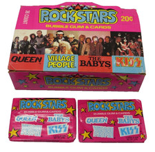 KISS DONRUSS ROCK STARS CAIXA VAZIA E 2 PACOTES SELADOS AUCOIN 1979 comprar usado  Enviando para Brazil