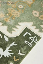 Tapete de área de lã tufado à mão ANTHRO MARIBELLE SAGE SILK tapete para sala de estar, usado comprar usado  Enviando para Brazil