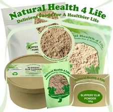 Pó de casca interna Natural Health 4 Life Digestive Aid 100%. Pó de olmo escorregadio. comprar usado  Enviando para Brazil