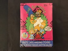 1990 Topps The Simpsons caixa de cera BBCE autenticada - caixa limpa sem saída X, usado comprar usado  Enviando para Brazil