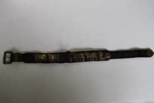 Usado, Coleira de couro alemã antiga para cachorros com placa de latão decoração de vaca (22,5") comprar usado  Enviando para Brazil