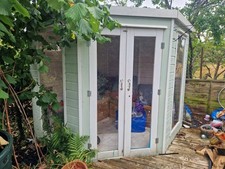 Corner summerhouse wooden for sale  LETCHWORTH GARDEN CITY