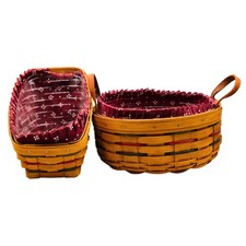 Longaberger red woven for sale  Batavia