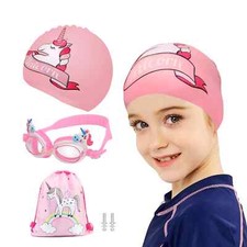 Óculos de natação feminino silicone tampa de natação plugue de ouvido com tampões de ouvido bolsa de armazenamento novo comprar usado  Enviando para Brazil