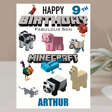 Minecraft birthday card for sale Minecraft birthday card for sale  CAMBRIDGE