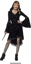 Usado, Vestido com capuz Spirit Halloween feminino bruxa celestial coven com cadarço grande comprar usado  Enviando para Brazil