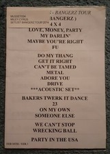 MILEY CYRUS BANGERZ TOUR SETLIST COM FOLHA DE TEMPO E FOLHA DE PEDIDOS DE CAMINHÃO DE CARGA , usado comprar usado  Enviando para Brazil