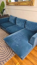Blue velvet shaped for sale  WIGAN