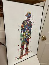 Skateboarder multicolored wall for sale  Apex