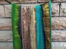 Fita de tecido metálico lurex renda dourada fina borda Zari Sari ouro 10 jardas SL22 comprar usado  Enviando para Brazil