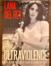 Pôster promocional Lana Del Rey ULTRAVIOLENCE 2014 loja de música original 23 x 33 comprar usado  Enviando para Brazil