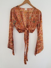 Pink silk top for sale  PLYMOUTH