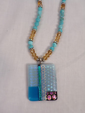 Glass pendant beaded for sale  Troy