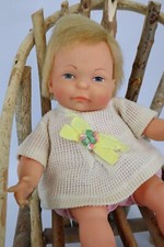 Boneca bebê vintage 1967 Ideal NEWBORN THUMBELINA 10" vinil e pano com etiqueta top FUNCIONA comprar usado  Enviando para Brazil
