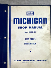 Transmissão 1966 Clark Michigan Shop manual nº 2255-R1 série 2000, usado comprar usado  Enviando para Brazil