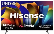 Hisense Smart 4K TV 58E6NTUK 58" Ultra HD HDR LED Freely TV Black for sale  OLDHAM