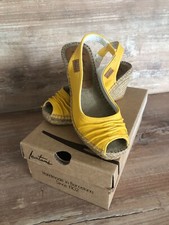 Peeptoe sandaletten gelb gebraucht kaufen  Bad Dürrheim