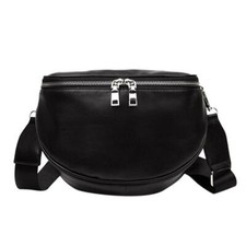 Bolsa de cinto PU casual com zíper moda unissex pacotes de cintura bolsas de ombro para presentes, usado comprar usado  Enviando para Brazil