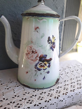 Ancienne cafetière emaillée d'occasion  Sauzet