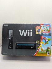 Console Nintendo Wii Super Mario pacote de férias preto sem jogo/CD de música, leia  comprar usado  Enviando para Brazil