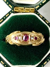 Antique gold ruby for sale  LONDON