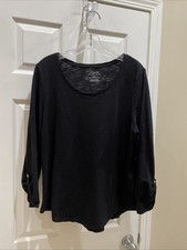Blusa Chicos Ultimate feminina tamanho 2 linda preta manga longa fofa comprar usado  Enviando para Brazil