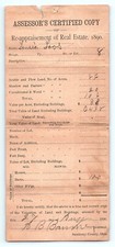 1890 billhead real for sale  Evans