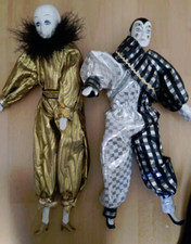 Harlekin puppen porzellan gebraucht kaufen  Herzogenrath