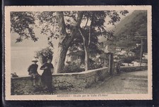 Cartolina argegno strada usato  Italia