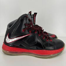 Tênis Nike LeBron 10+ X Sport Pack Pressão Preto Vermelho Tamanho 8.5 542244-001 comprar usado  Enviando para Brazil