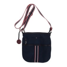 Tommy Hilfiger, torba na ramię, damska, skóra/nylon/poliester, niebieska, 25, 1 #RUb na sprzedaż  PL