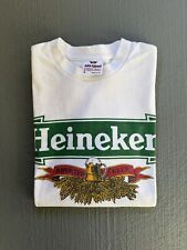 Usado, Camiseta De Colección Años 80 Heineken Importada Cerveza Logo Promo Para Hombre Hecha en EE. UU. Blanca Grande segunda mano  Embacar hacia Argentina