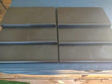 PRATELEIRAS DE PLÁSTICO MOLDADO POR INJEÇÃO SLAT WALL 24" x 13" - conjunto preto de 6 comprar usado  Enviando para Brazil