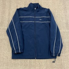 Jaqueta corta-vento vintage Nike masculina grande azul anos 2000 Y2K com zíper, usado comprar usado  Enviando para Brazil