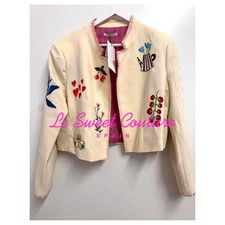 JAQUETA BORDADA ZARA FEMININA NOVA COM ETIQUETAS SS25 ECRU TODOS OS TAMANHOS 4786/206/712, usado comprar usado  Enviando para Brazil