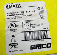 ERICO CADDY 6MATA 3/8"-1/2" CONDUIT & T-BAR CLIP 1 PACK(100 EACH) na sprzedaż  Wysyłka do Poland
