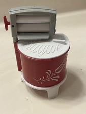 Antiga máquina de lavar de plástico vermelho sal pimenta shakers tigela de açúcar novidade, usado comprar usado  Enviando para Brazil