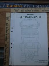 scania modelo r113ma6 6x4z EUA desenhos dimensionais detalhes 1988 comprar usado  Enviando para Brazil