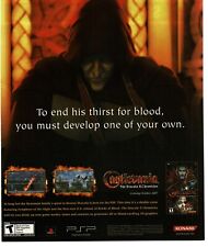 2007 Castlevania Dracula X Chronicles videogame impressão vintage anúncio Konami comprar usado  Enviando para Brazil