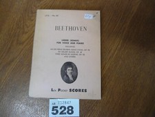 BEETHOVEN Várias Músicas para Voz e Piano - Lea Pocket Partituras Nº60 comprar usado  Enviando para Brazil