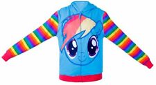 Sudadera con capucha con cremallera a rayas My Little Pony arco iris Dash de dibujos animados para hombre adulto, usado segunda mano  Embacar hacia Argentina