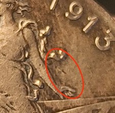 5 centesimi 1913 usato  Pescara