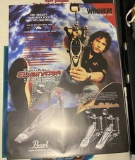 Pôster promocional Kiss Eric Singer Pearl Pedal!  Cerca de 25x37 polegadas. comprar usado  Enviando para Brazil