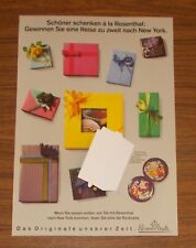 Seltene werbung rosenthal gebraucht kaufen  Legden