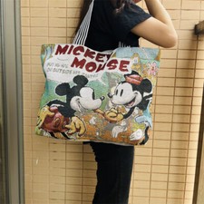 Usado, Bolsa de ombro de lona Mickey Bear bolsa de compras anime mamãe 2025 viagem comprar usado  Enviando para Brazil