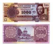 Paraguay 1000 guaranies usato  Vilminore di Scalve