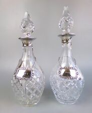 Cut crystal decanters for sale  RUISLIP