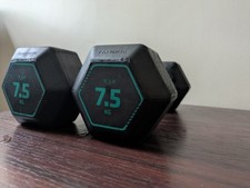 Rubber hex dumbells for sale  LIVERPOOL