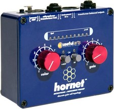 Útil preamplificador de micrófono de estudio eléctrico con cable Arts Hornet/caja de DI con conector de 6,35 mm, azul segunda mano  Embacar hacia Mexico