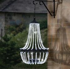 Candelabro de cristal acrílico movido a energia solar luz jardim externo prado branco frio comprar usado  Enviando para Brazil